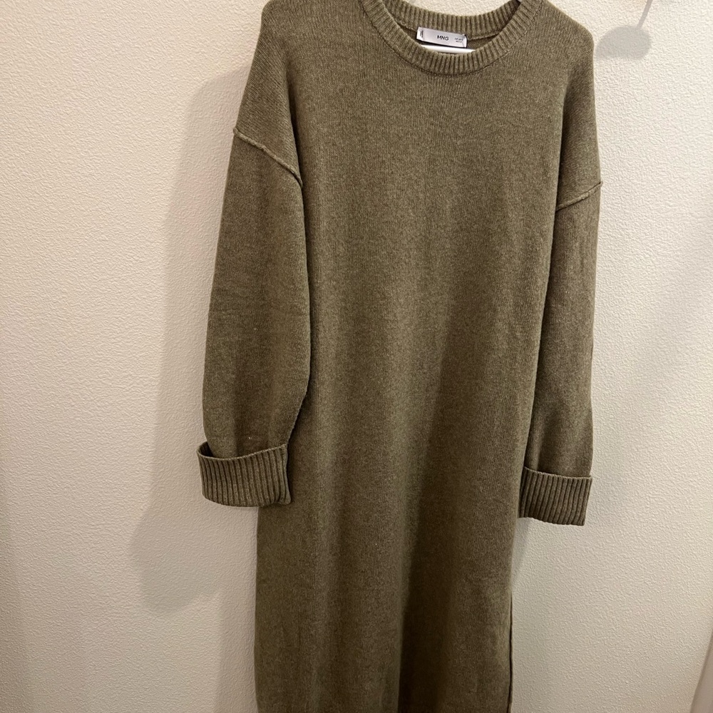 Mango Green Knit Sweater